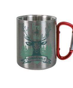 Frei und Wild im Schwarzwald  - Edelstahl Tasse
